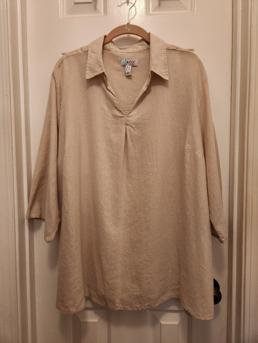 Womens Denim&Co Lightweight Pull-on Tunic - Size 1X